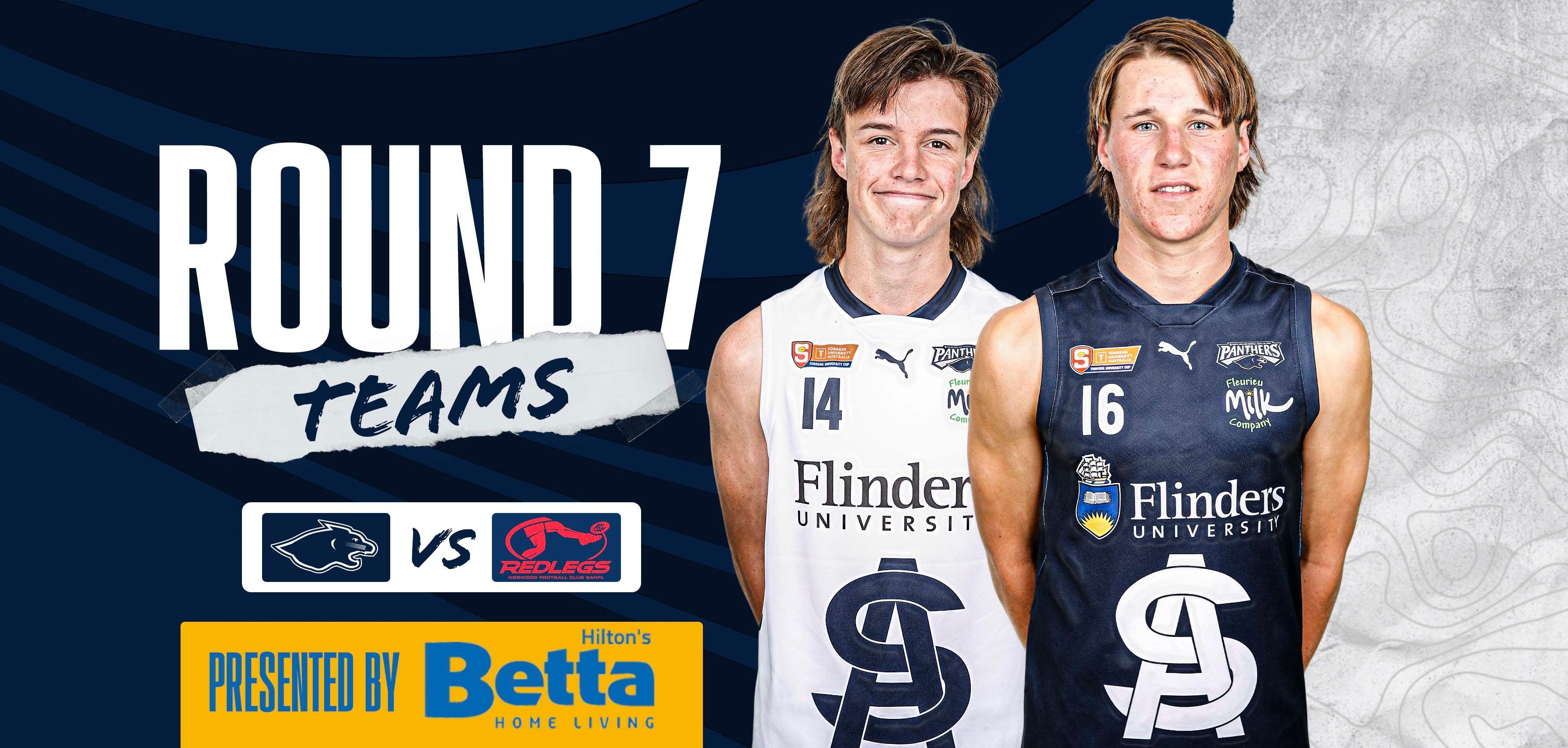 BETTA Teams Selection: Juniors Round 7 v Norwood BETTA Teams Selection: Juniors Round 7 v Norwood